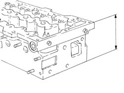 Single cylinder head, removed - overhaul