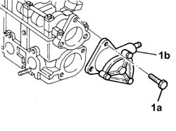 Single cylinder head, removed - overhaul