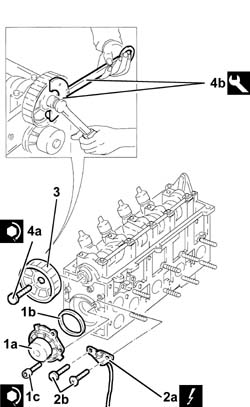 Single cylinder head, removed - overhaul
