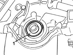 Front crank shaft cover oil seal - replace