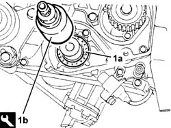 Front crank shaft cover oil seal - replace