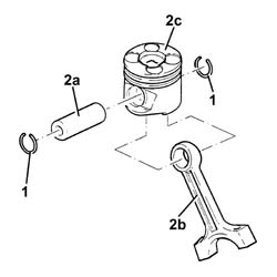 Piston/cylinder liner - r r