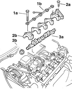 Overhead camshaft - r r on vehicle