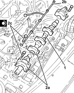Overhead camshaft - r r on vehicle