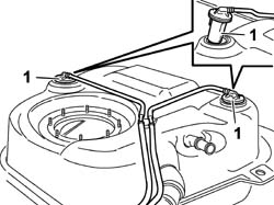 Fuel tank - r + r for replacement