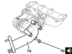 Turbo/manifold/sleeve assembly dismantle