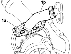 Turbo/manifold/sleeve assembly dismantle