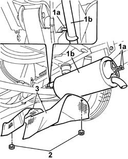Exhaust pipe heat shield - r r