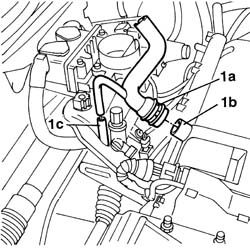 Engine oil vapour intake pipe - r + r