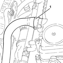 Engine oil vapour intake pipe - r + r
