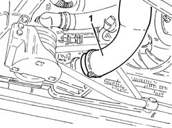 Engine cooling radiator support beam - r r