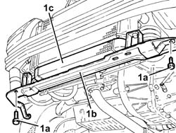 Engine cooling radiator support beam - r r