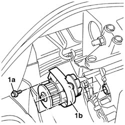 Water pump - r + r with drive belt removed