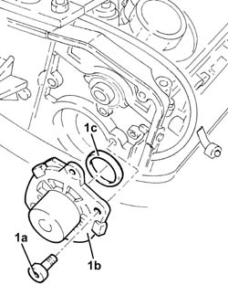 Water pump - r + r with drive belt removed