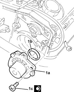 Water pump - r + r with drive belt removed