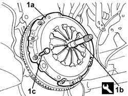 Clutch - r + r with gearbox removed