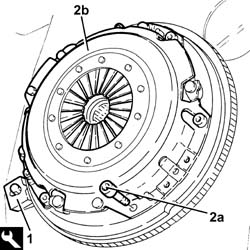 Clutch - r + r with gearbox removed
