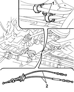 Gear engagement cable - r r