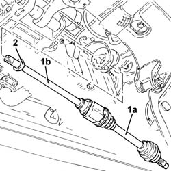 Intermediate drive shaft mount - r r