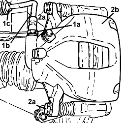 FRONT BRAKE CALIPER (one) - R.R.