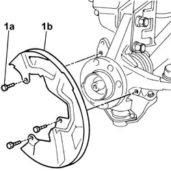 Front brake disc guard - r r