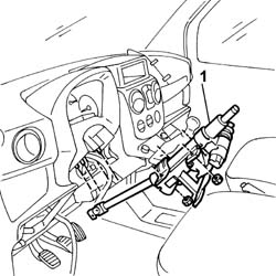 Steering control shaft SUPPORT - R.R.