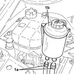 Power steering fluid resevoir r r