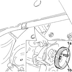 Power steering pump r r