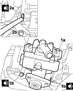 Power steering pump r r