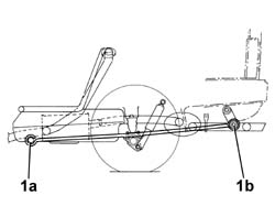 Rear suspension axle - r+r includes bleeding