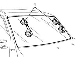 Windscreen glass r r including cleaning of housing