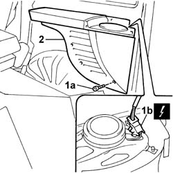 Parcel rack mounts-fastening