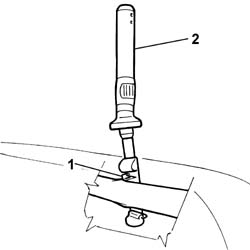 Front head restraint pins - r r