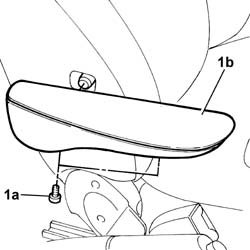 FRONT SEAT ARMREST TRIM ' - R.R.