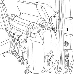 Rear seat squab - r+r