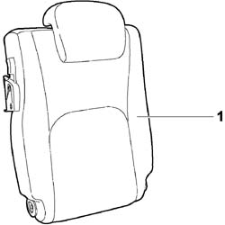 Rear seat squab - r+r