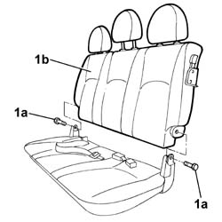 Rear seat squab - r r