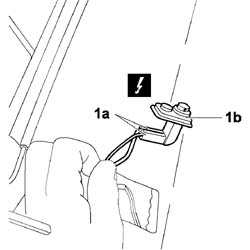 Seat release acoustic warning SWITCH - R.R.