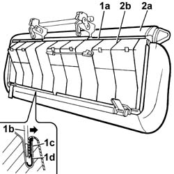 Rear seat cushion ribbing - r r