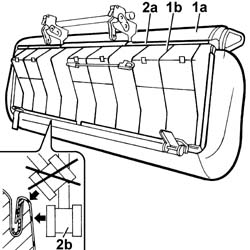 Rear seat cushion ribbing - r r