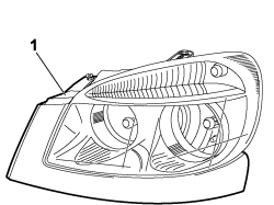 TRIM (ONE) UNDER HEADLAMP - R.R.