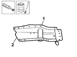 Boot floor pan rail partial
