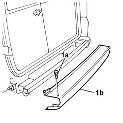 Rear bumper - central element