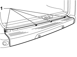 Rear bumper - central element