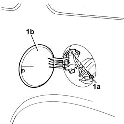 Fuel cap flap/cover