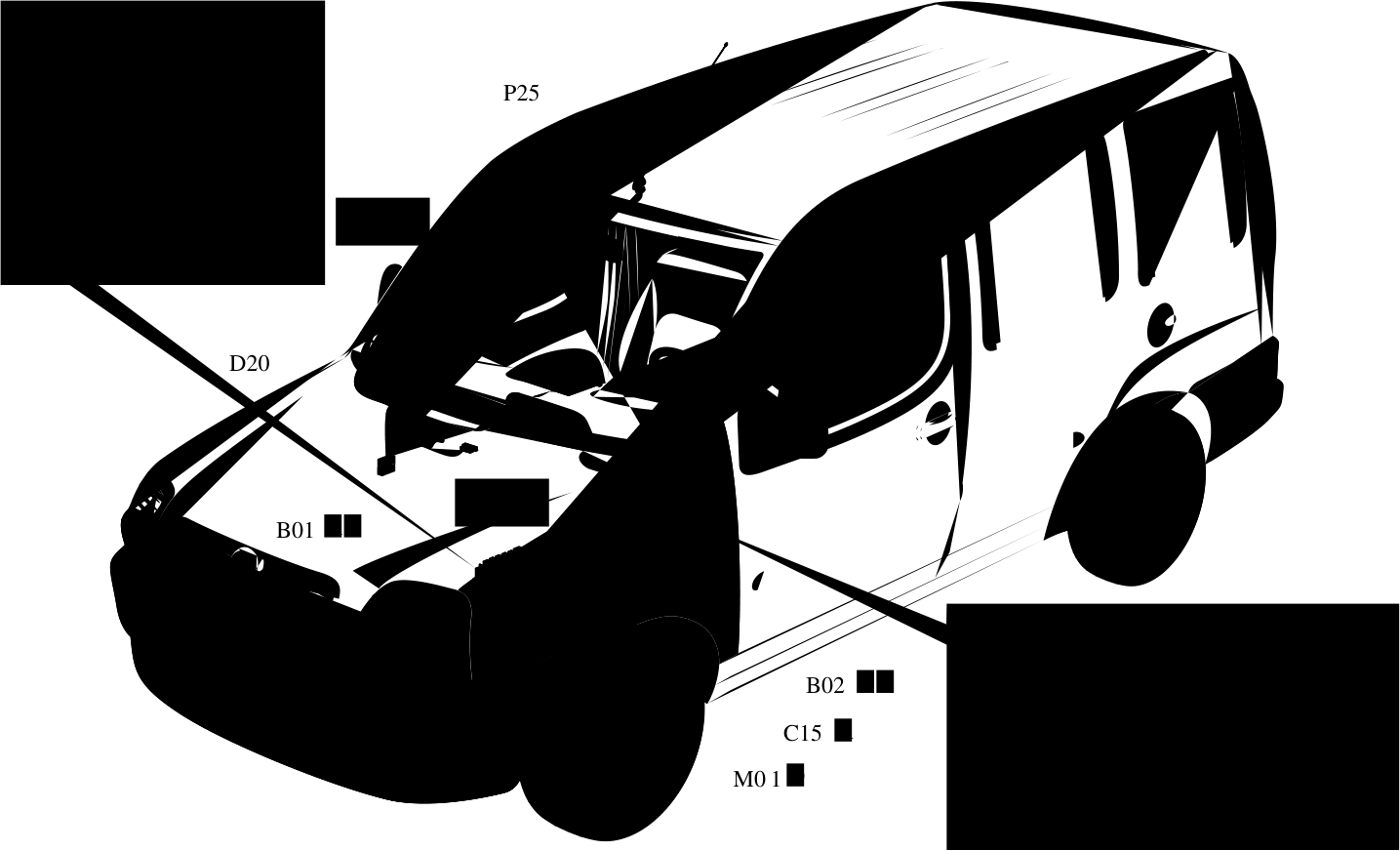 RADIO - LOCATION OF COMPONENTS