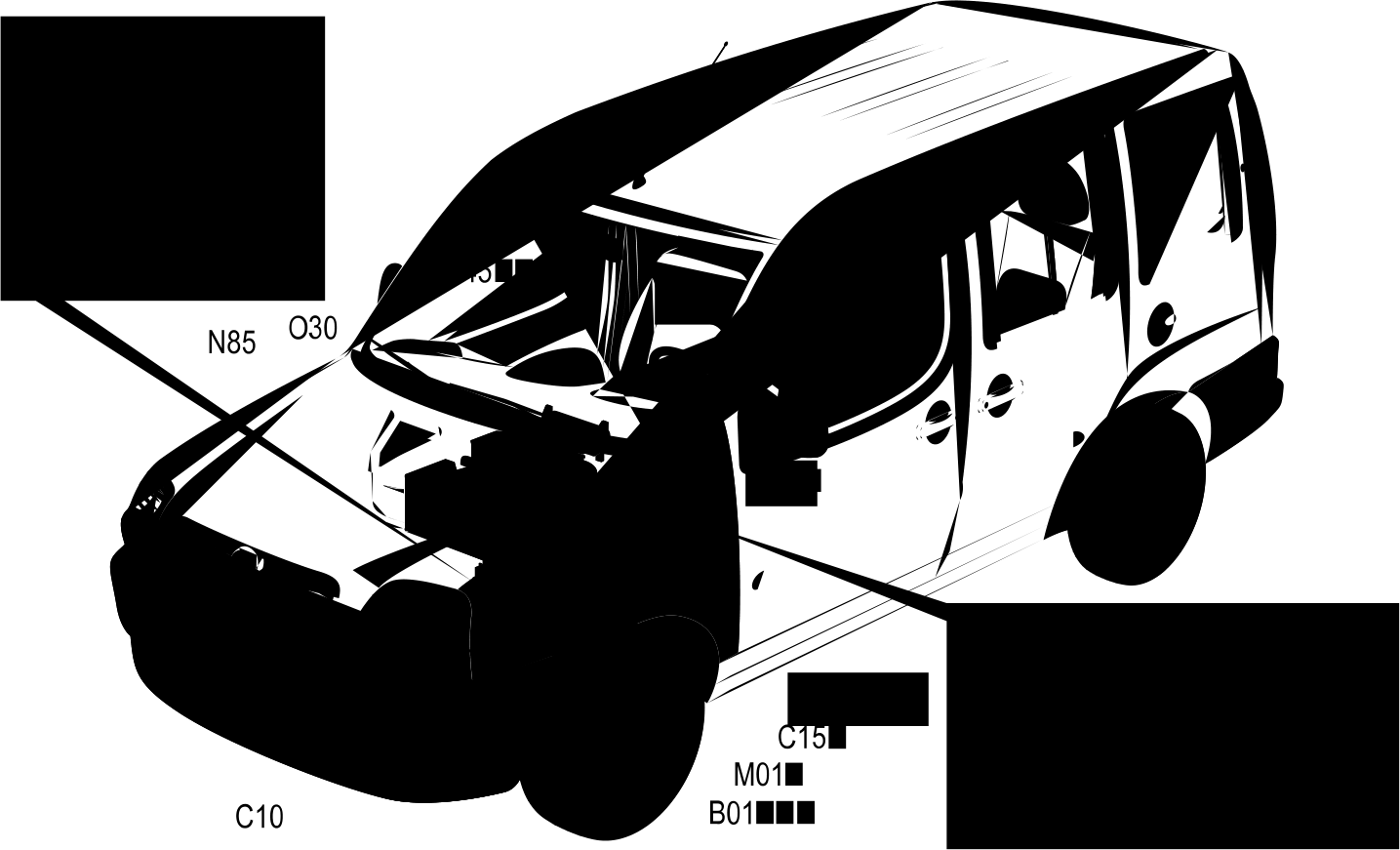 HEATER - LOCATION OF COMPONENTS