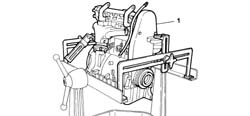 ENGINE - POSITION ON STAND AND REMOVE