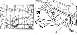 ENGINE - POSITION ON STAND AND REMOVE