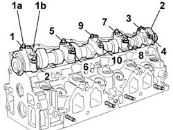 SINGLE CYLINDER HEAD, REMOVED - OVERHAUL